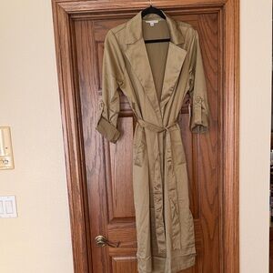 Haute Monde Stylish Olive Trench Coat